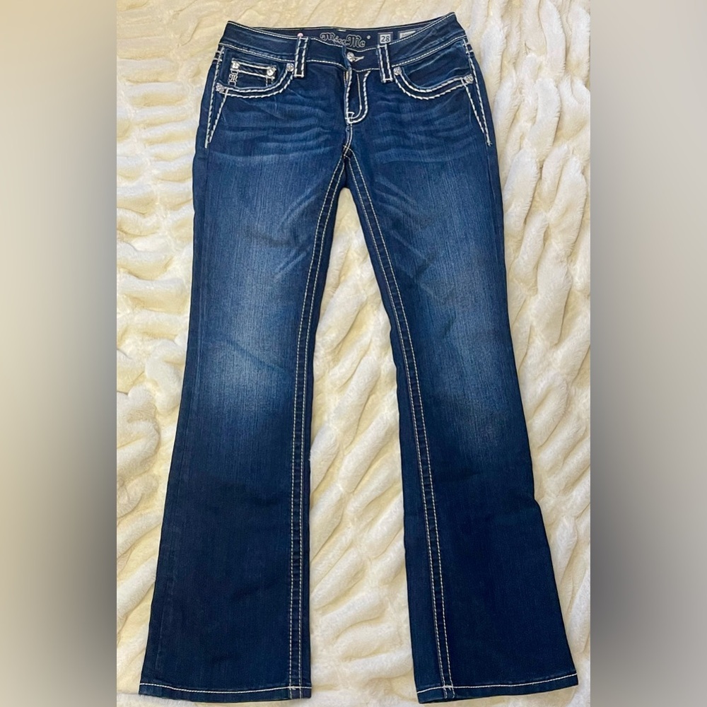 Miss Me Dark Blue Flare Jeans